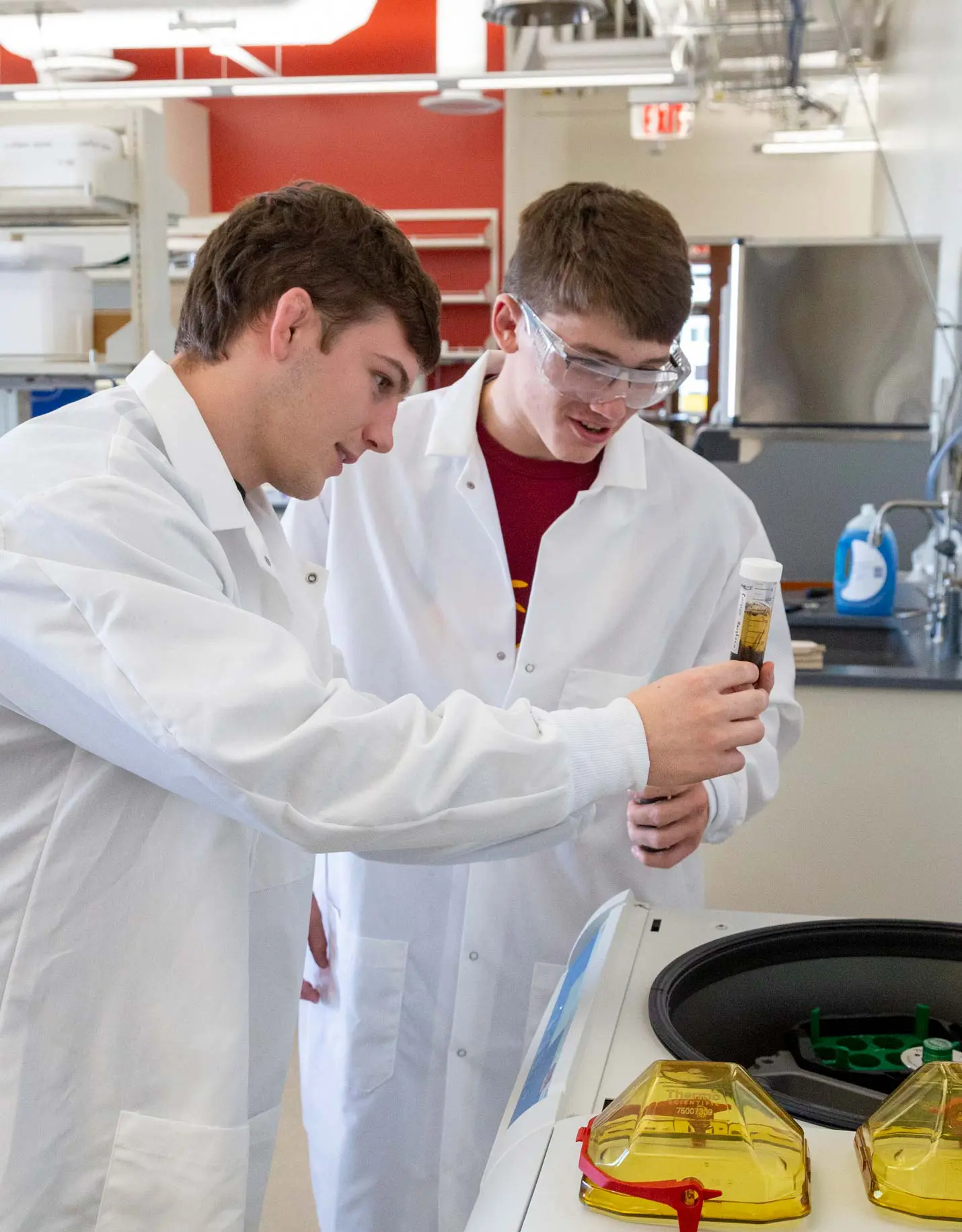 Students in a lab